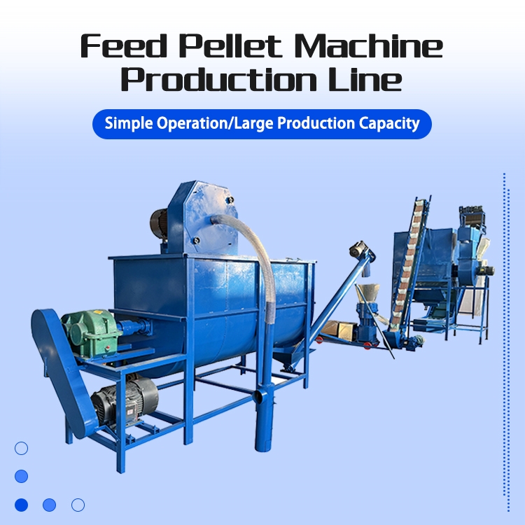 Feed pellet machine production line