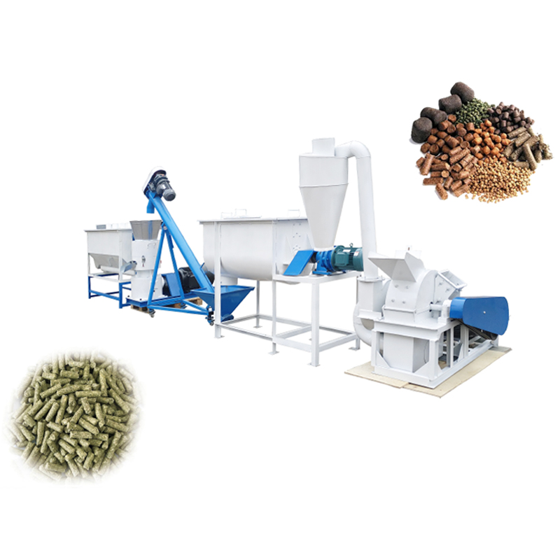 Biomass pellet production line